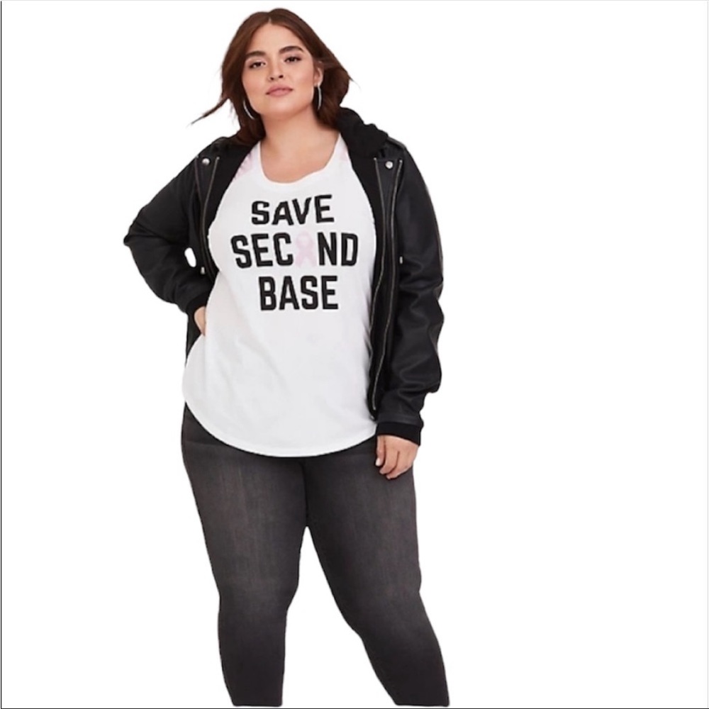 Torrid Save Second Base Raglan Tee - Picture 4 of 7